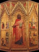 Andrea di Orcagna St Matthew and Four Stories from his life oil painting